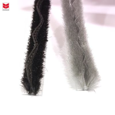 Aluminiowy profil drzwi wejściowych, paska pogodowa z PVC Fin 100% materiału PP w kolorze CZARNY/SZARY/BRAUN/BIAŁY/INNY