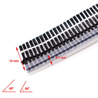 Wielokręgowy ekran nachylony szczotką z wełny dla trwałych drzwi aluminiowych i okien