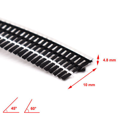 Wielokręgowy ekran nachylony szczotką z wełny dla trwałych drzwi aluminiowych i okien