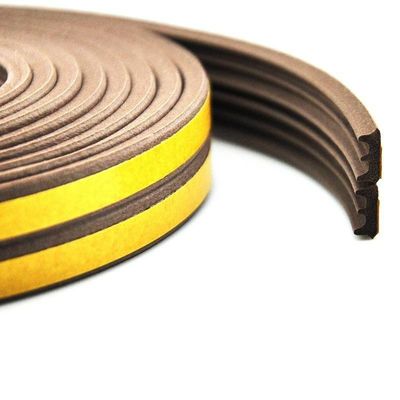 Niestandardowy D-Shaped Self Adhesive Rubber Seal Door Window Weather Strip do izolacji dźwiękowej mieszkania