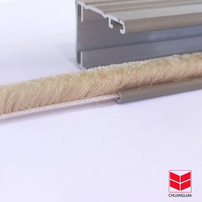 CLJ Aluminium Alloy Door Frame Side Weather Stripping Brush for Apartment Wysokość stosów 3-25mm Szerokość 3-50mm