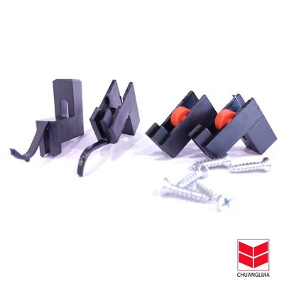 Aluminiowe akcesoria do drzwi oknowych, przesuwane plastikowe rolki o nowoczesnym designie