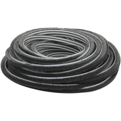 Nowoczesny design Dekoracja wnętrz Akcesoria Klejna pieczęć drzwiowa Płytka pogodowa Striping Pile Płytka pogodowa dla okien Czarny
