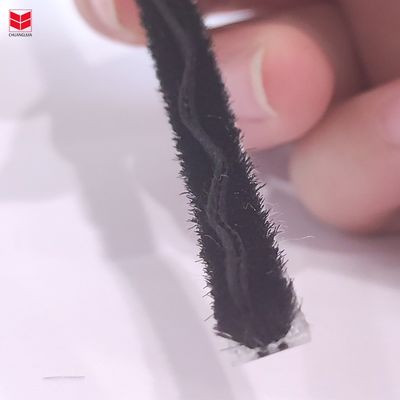 7*8 3p2l Włonowa paska pogodowa z plastikową płetwą do uszczelnienia drzwi i okien Czarny/Szary/Brawny/Biały/Inny Trwały 100% PP