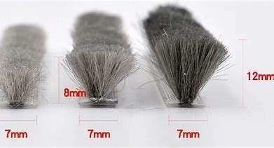 Aluminiowy stopu paska szczotka pogodowa usunięcie paska aposytowe drzwi uszczelnienie paska do drzwi przesuwnych stos wysokość 3-25mm / szerokość 3-50mm