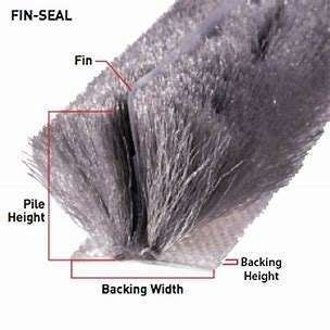 Aluminiowy stopu paska szczotka pogodowa usunięcie paska aposytowe drzwi uszczelnienie paska do drzwi przesuwnych stos wysokość 3-25mm / szerokość 3-50mm