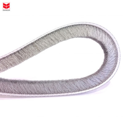 3-50 mm szerokość drzwi przesuwnych szczotka wełna aluminium stopu pasy szczotka pogodowa Stripping dla Czarny / szary / brązowy / biały / inne