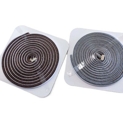 3-25mm Wysokość stosów Szary Czarny Custom Wool stos drzwi i okienne Strip pogodowy Self z i ISO9001 2008 certyfikacja