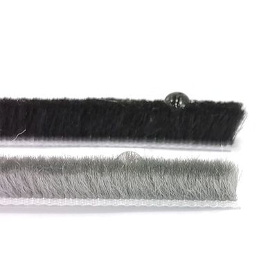 Nowoczesny design drzwi przesuwnych szczotka wełna aluminium stopu pasy szczotka pogody Stripping Apposite drzwi uszczelnienie pasy z 100% PP